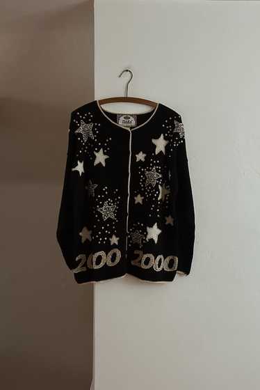 Y2K RAMIE COTTON 2000 NYE CARDIGAN