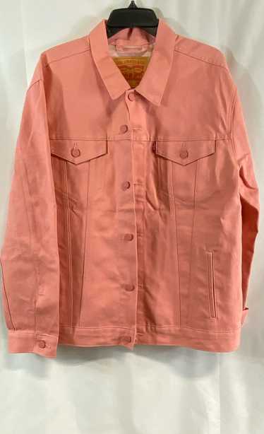 Levi's Mens Pink Cotton Long Sleeve Collared Pocke