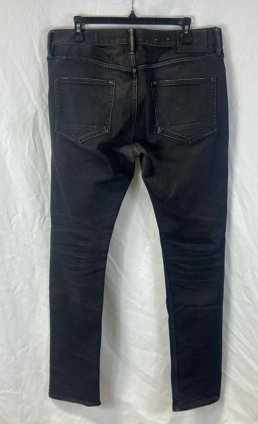 AllSaints Mens Black Rex Slim Fit Dark Wash Denim… - image 2