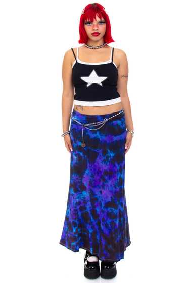 Vintage Y2K Natural Tie Dye Maxi Skirt - OSFM