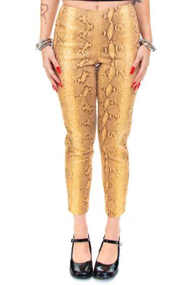 Vintage 90's Emanuel Gold Snake Pants - M