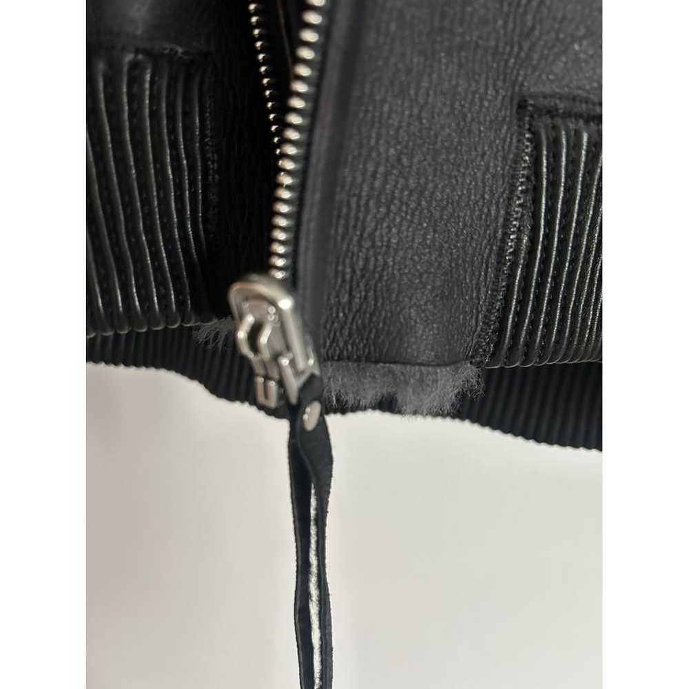 Amanda Wakeley Shearling biker jacket - image 2