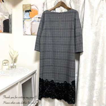 【Plus Size】iCB *Elegant Check Lace Dress 42 - image 1