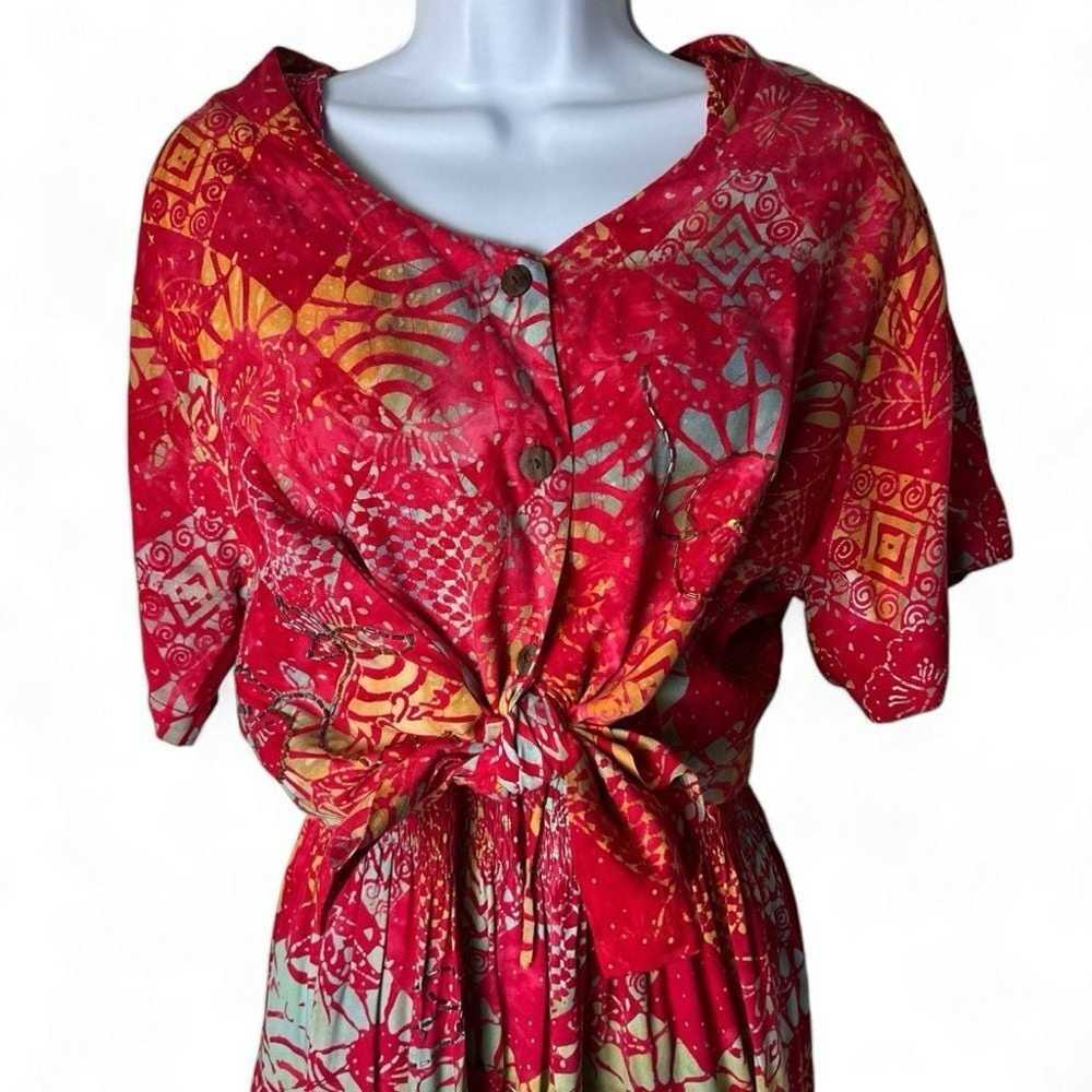 Bali Batik Women's 2-Piece Beaded Smocked Dress &… - image 12