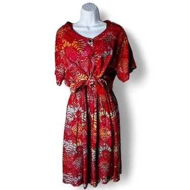 Bali Batik Women's 2-Piece Beaded Smocked Dress &… - image 1