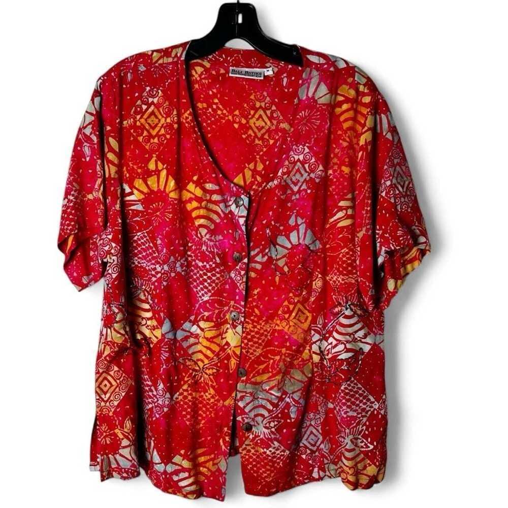 Bali Batik Women's 2-Piece Beaded Smocked Dress &… - image 9