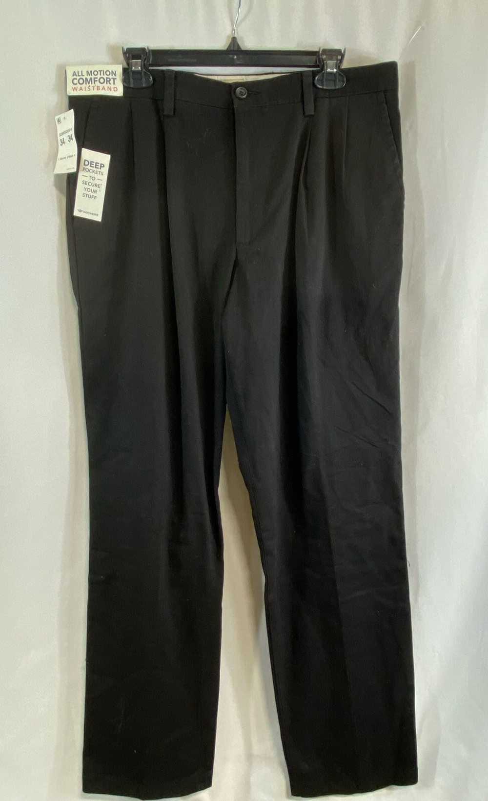 NWT Dockers Mens Black Flat Front Pockets Classic… - image 1