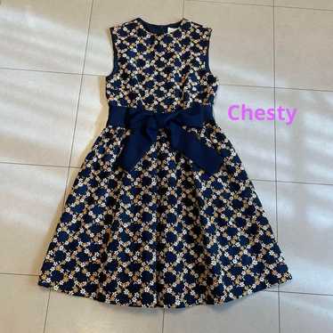 Chesty Floral Embroidery Dress - image 1