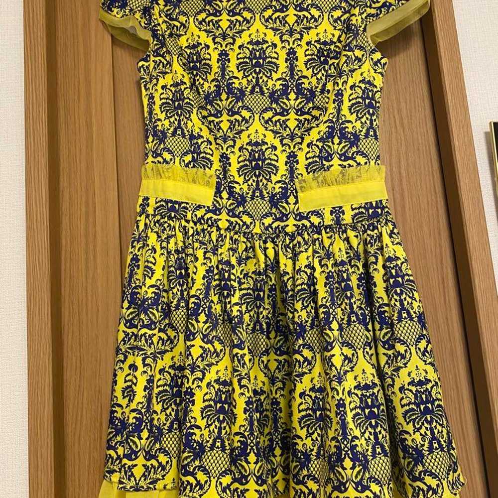 【Excellent condition!】 Yellow and blue short-slee… - image 1