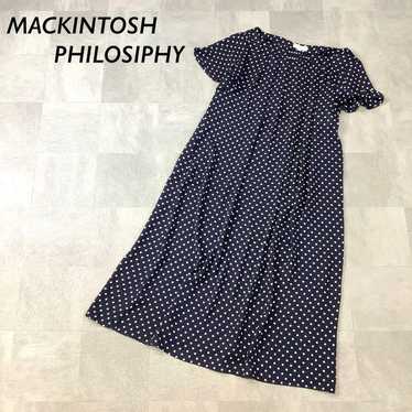 MACKINTOSH PHILOSOPHY Polka Dot Dress Short Sleev… - image 1