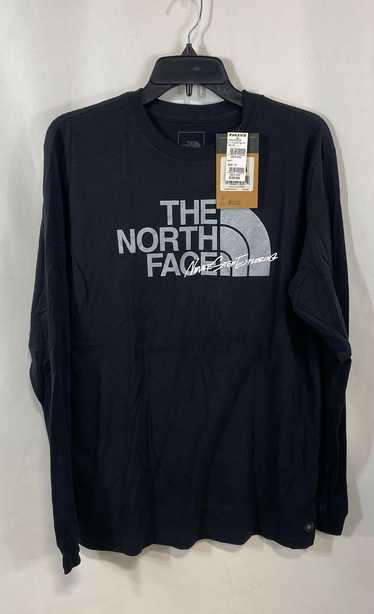 NWT The North Face Mens Black Cotton Crew Neck Lon