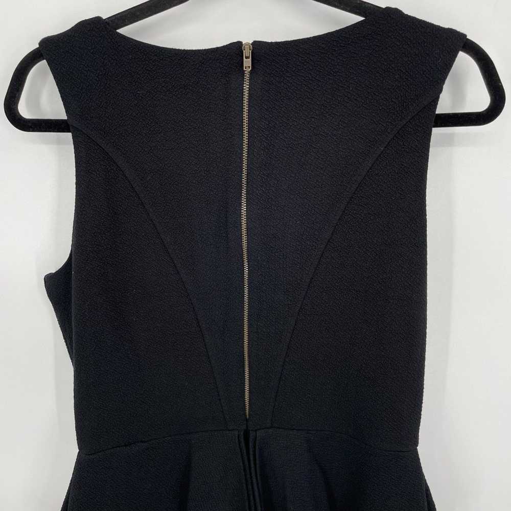 GANNI Textured Black Peplum Bodycon Stretch Dress… - image 7