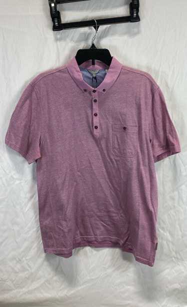 NWT Ted Baker Mens Purple Cotton Pique Woven Trims