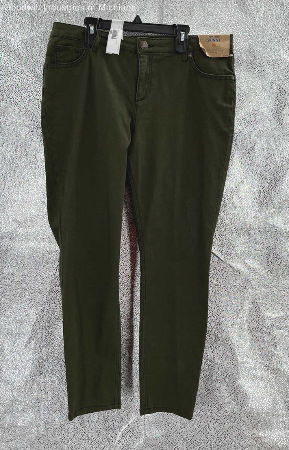 Women's Ruff Hewn Dark Green Jeans size 14P - image 1