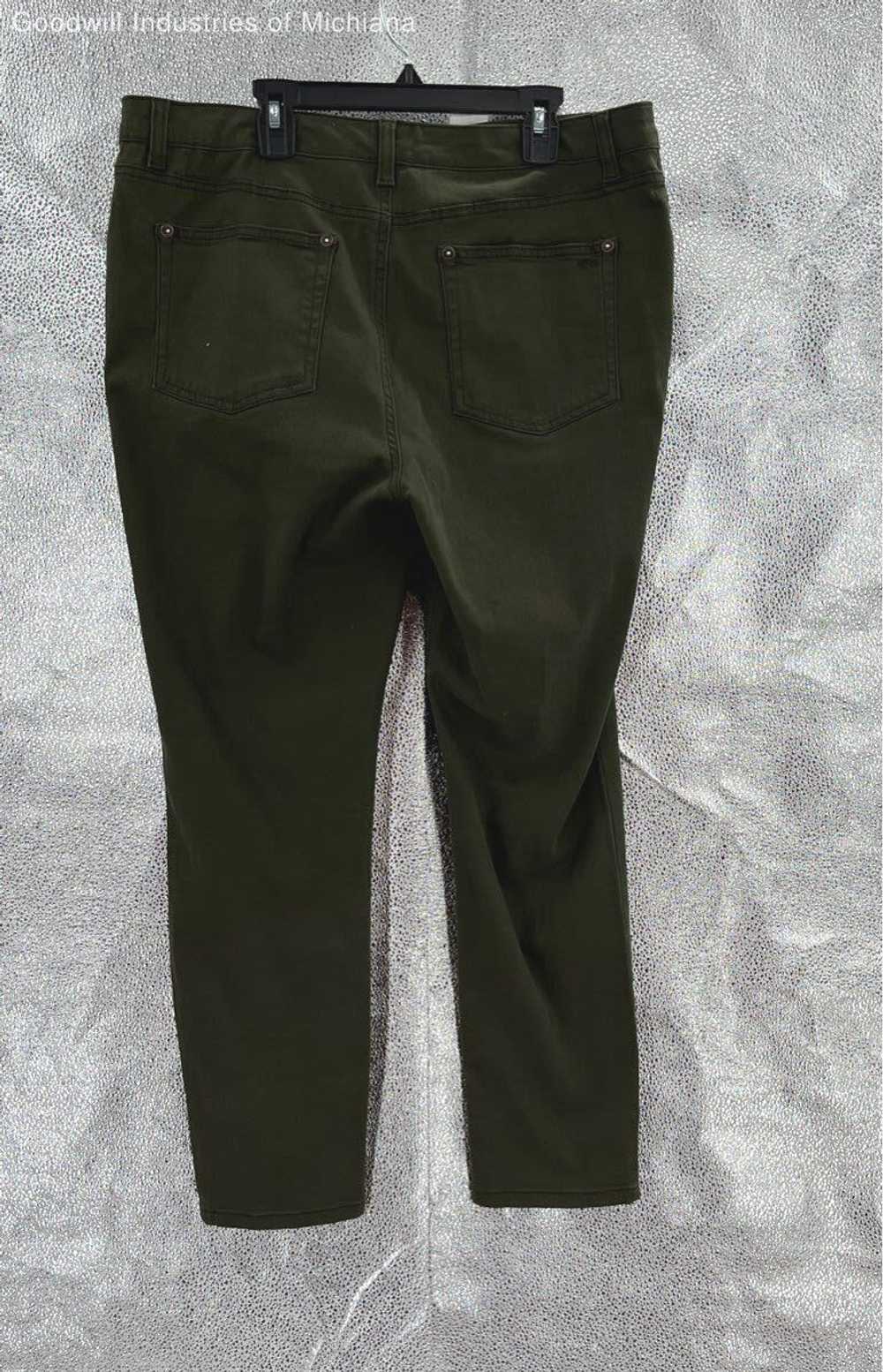 Women's Ruff Hewn Dark Green Jeans size 14P - image 2