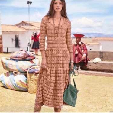 Sundance Catalog boho lace maxi dress