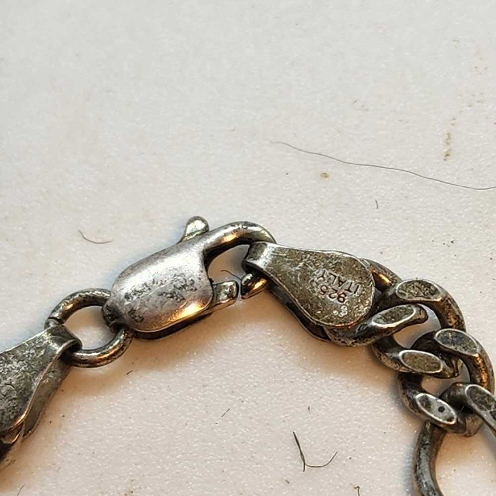 Vintage Silver Figaro chain necklace - image 3