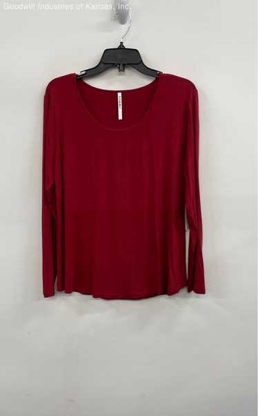 SOMA Red Cool Nights Lounge Top/PJ Top Long Sleeve