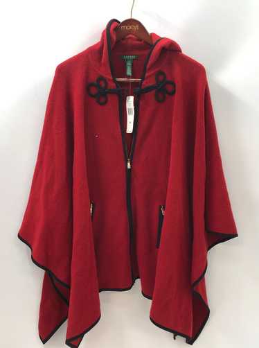 Lauren Ralph Lauren Red Poncho Size L/XL