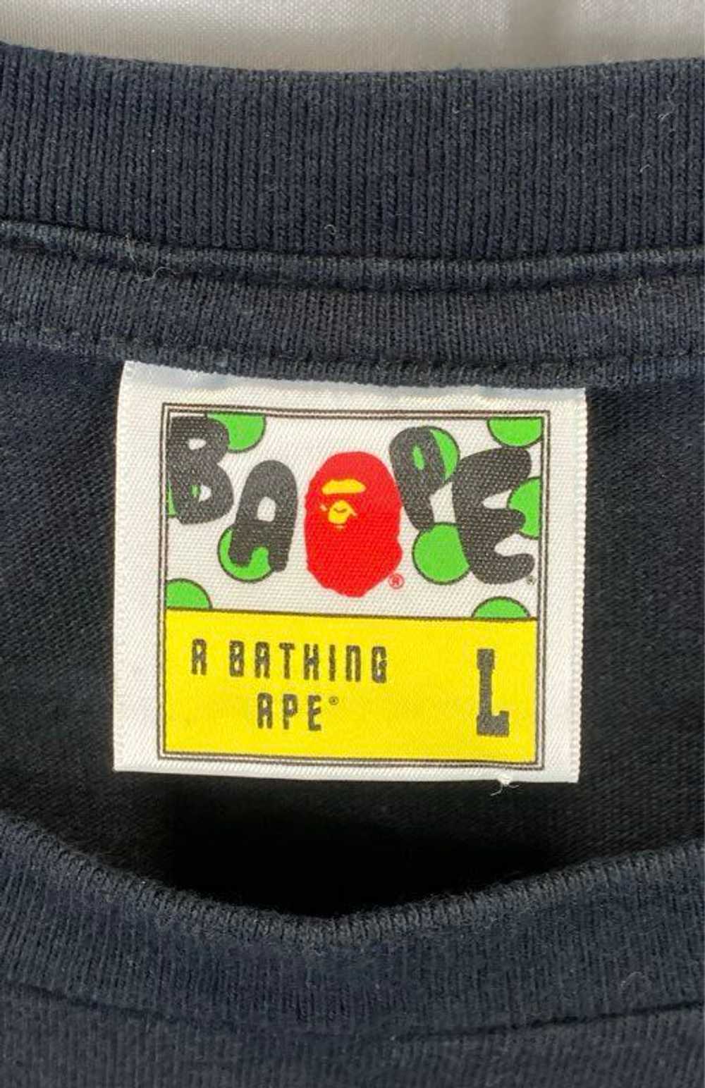 A Bathing Ape Black Men's Black T-Shirt - Size La… - image 3