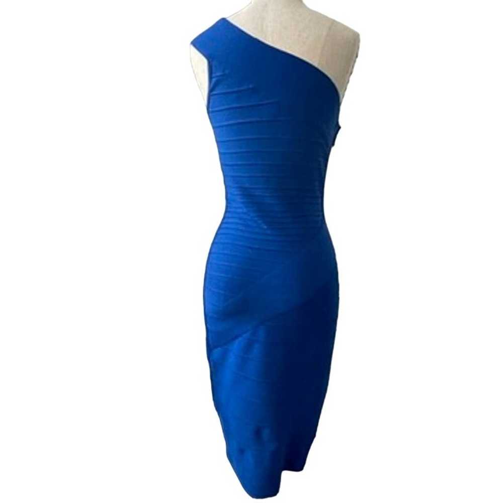 Dress the Population Blue One Shoulder Fitted Dre… - image 10