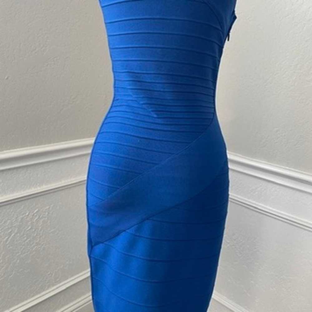 Dress the Population Blue One Shoulder Fitted Dre… - image 9