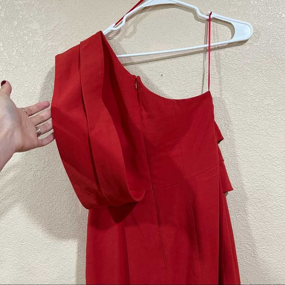 C/MEO Collective Red Fragment one shoulder gown m… - image 8