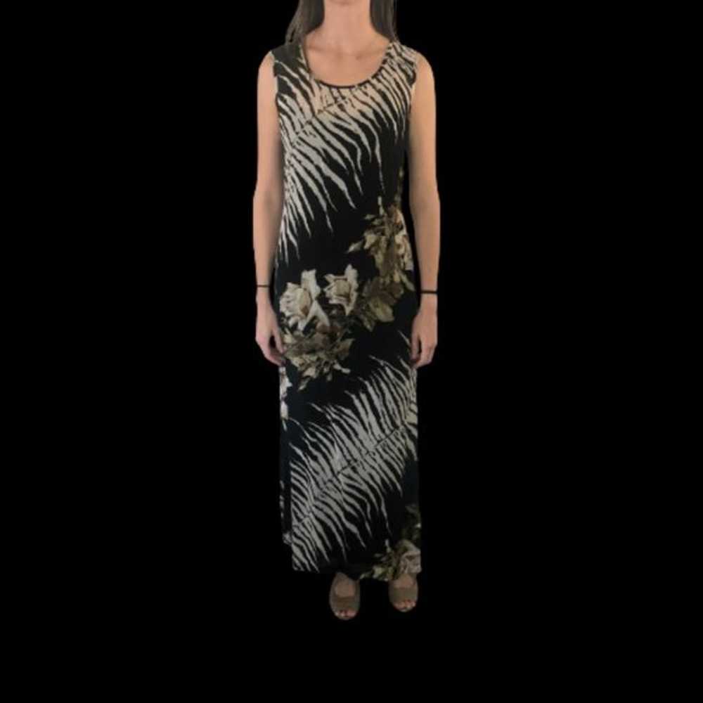 FUEGO Classic Sheath Dress in Black and Tan Size M - image 7