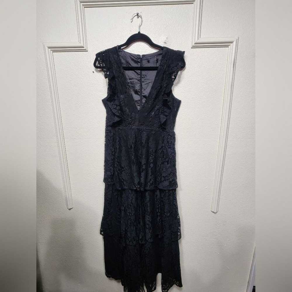 Lulu's Molinetto Black Lace Ruffled Tiered Sleeve… - image 5