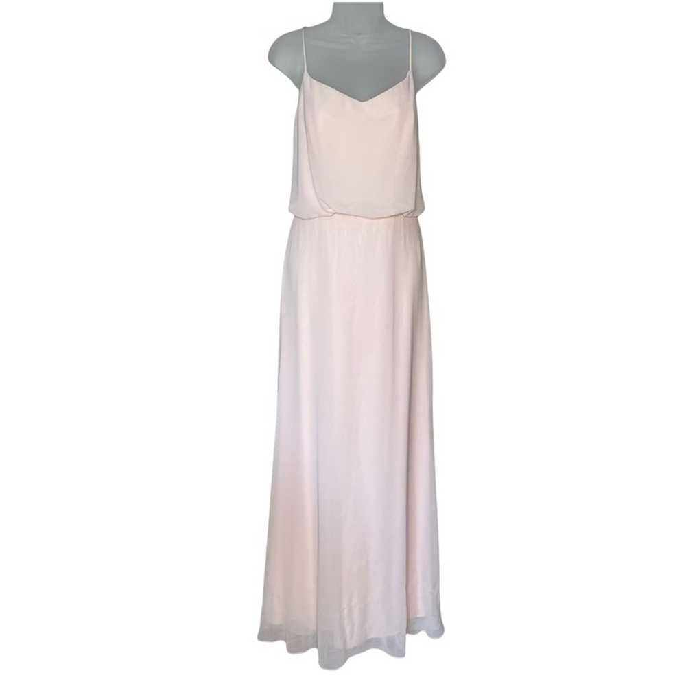 Bill Levkoff Blush Pink Sleeveless Fold Over Top … - image 1