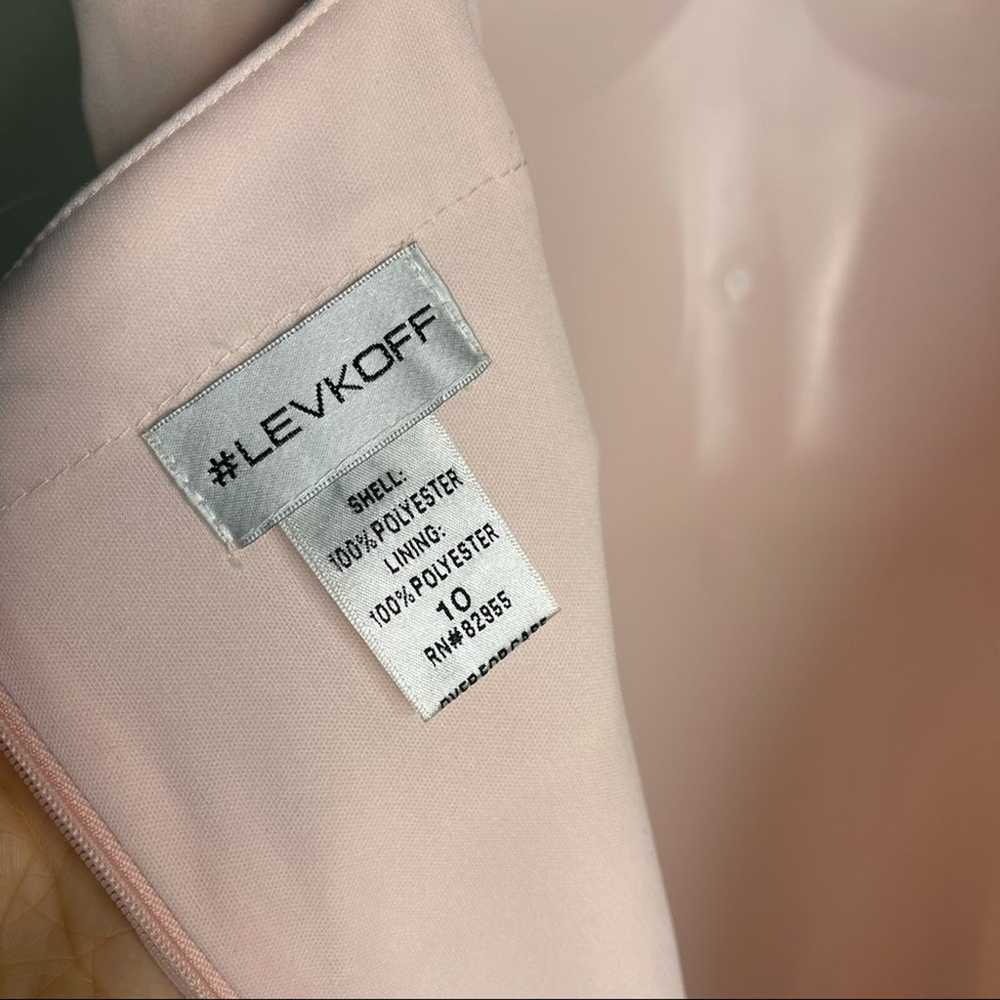 Bill Levkoff Blush Pink Sleeveless Fold Over Top … - image 2