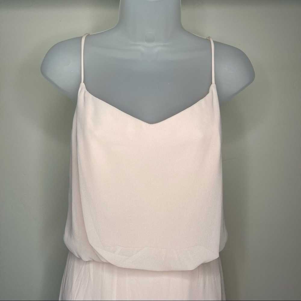 Bill Levkoff Blush Pink Sleeveless Fold Over Top … - image 3