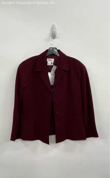 Talbots Maroon Blazer Jacket - Size 12