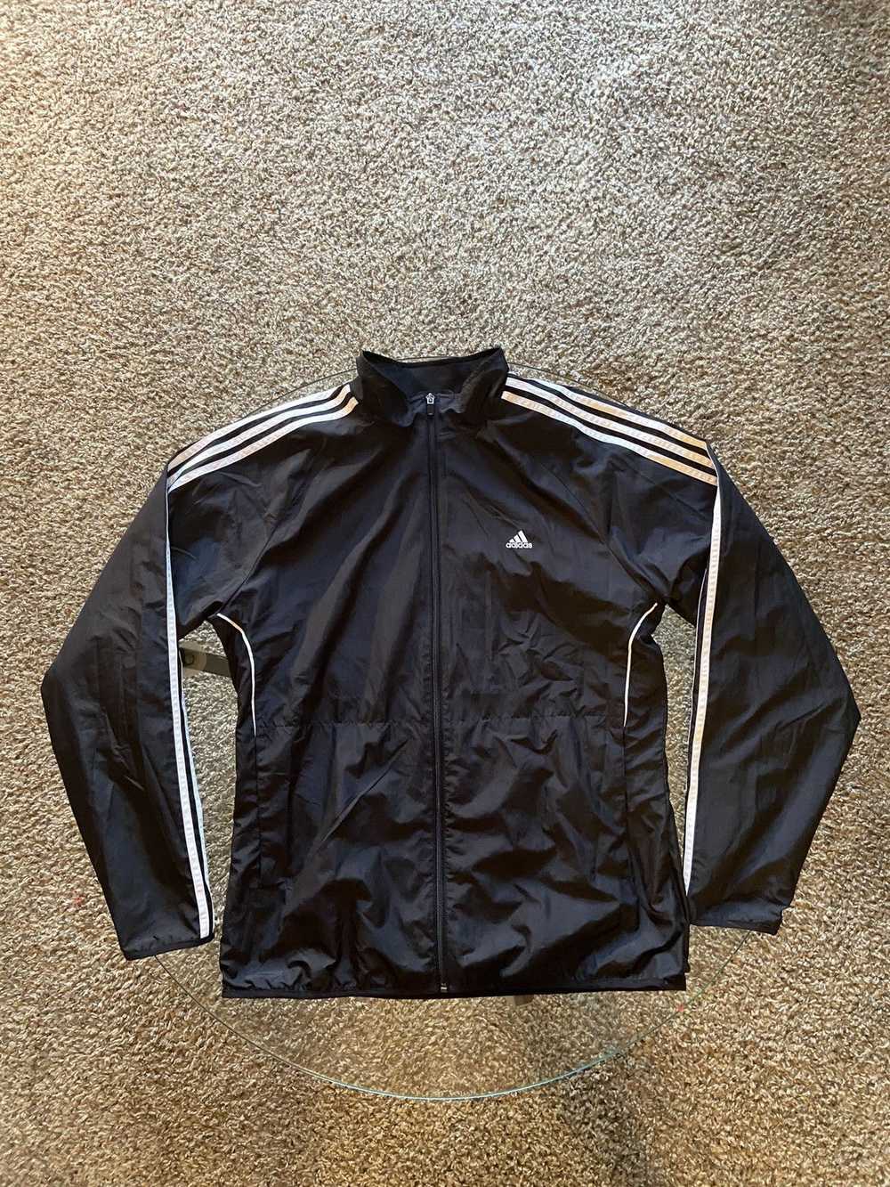 Adidas Adidas Y2K Stripped fitted Windbreaker - image 1