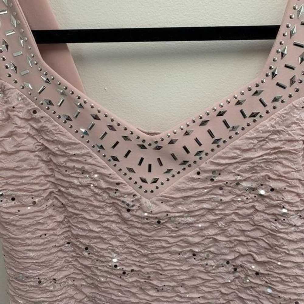 Frank Lyman Pink Sparkle Dress, Size 10 - image 4