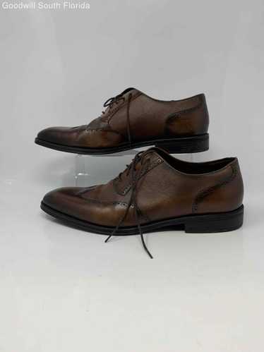 Kenneth Cole Awearness Mens Brown Leather Low Top 