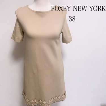 FOXEY NEW YORK Beige Dress Size 38 Elegance - image 1