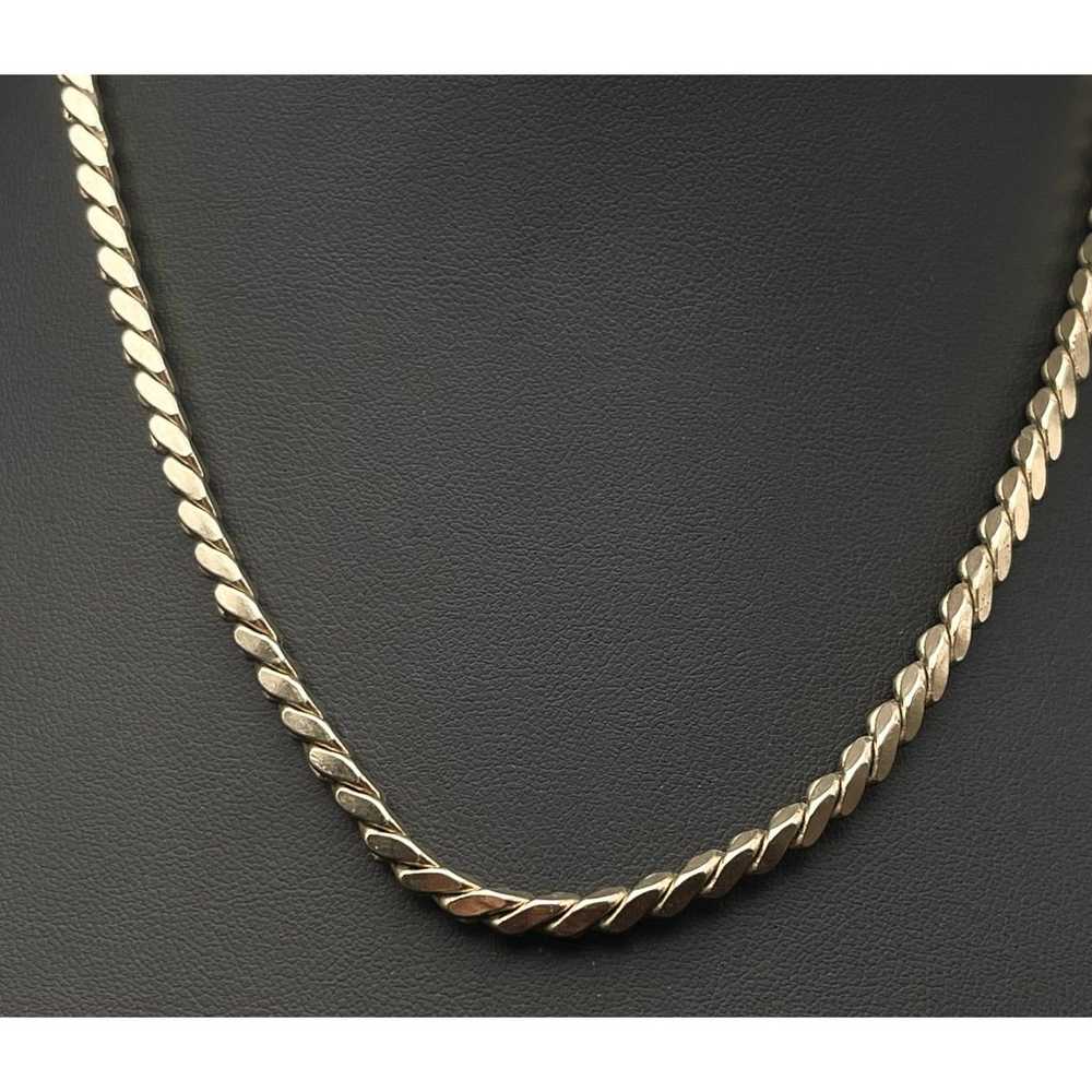 Vintage Coro Pegasus 4mm Box Chain Gold Tone 15" … - image 1