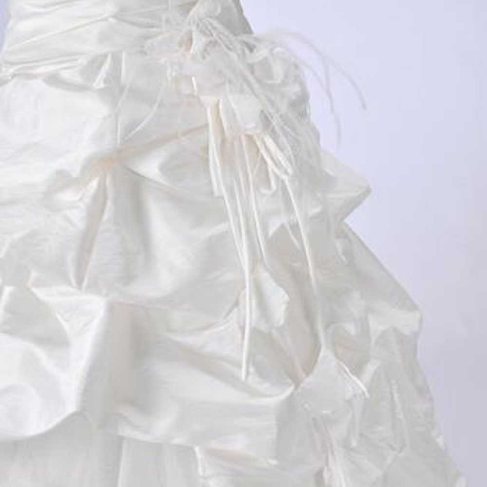 Wedding Dress A-Line Size 9 "Asymmetrical Balloon… - image 3