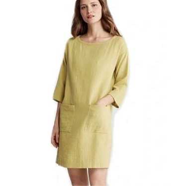 Eileen Fisher Organic Cotton Boat Neck Tunic Dress