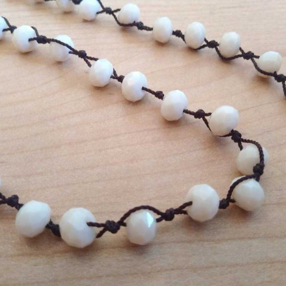 Betsy Pittard Design Brown Braided Cord Faceted B… - image 5