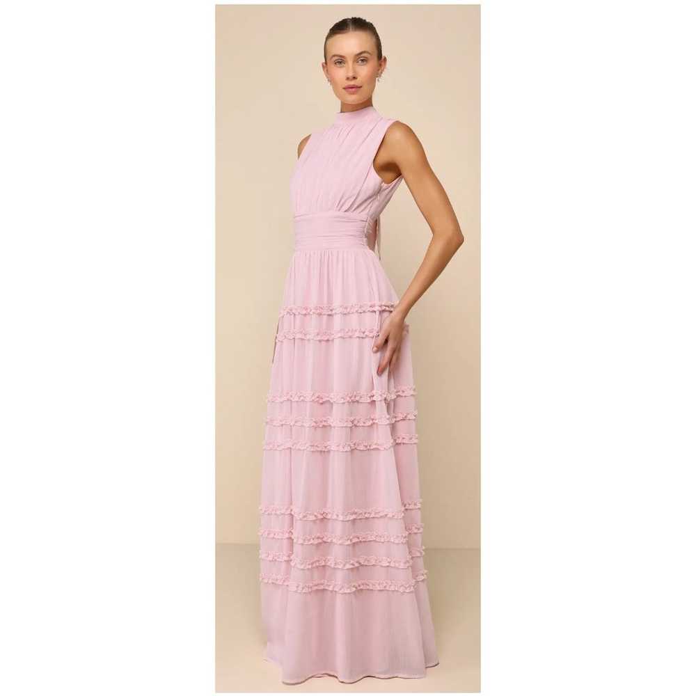 Lulus Pink Chiffon Backless Enchantingly Sweet  M… - image 9