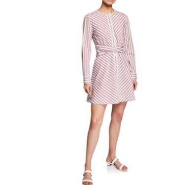 Derek Lam 10 Crosby Mini Shirt Dress in Striped P… - image 1