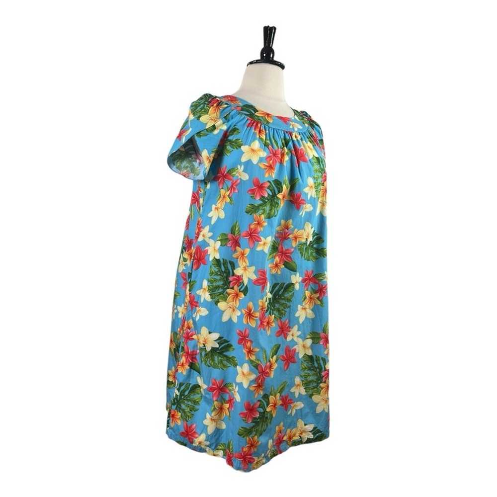 Puanani RJC Hawaiian Vintage Dress Tulip Sleeve T… - image 2