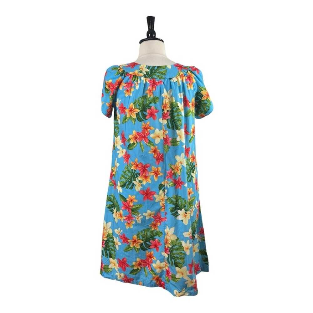 Puanani RJC Hawaiian Vintage Dress Tulip Sleeve T… - image 4