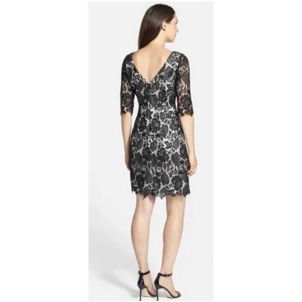 Eliza J Lace Overlay Formal Sheath Dress Half Sle… - image 2