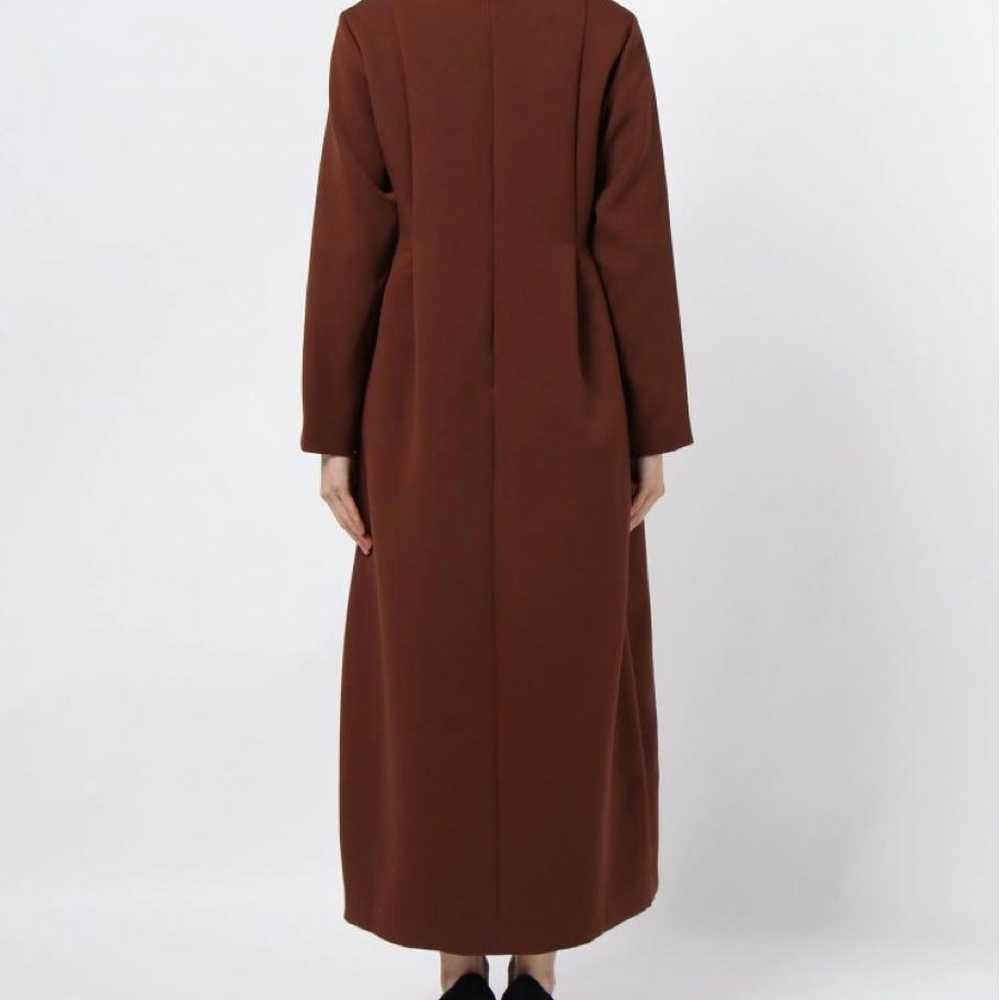 Rimark Tuck Volume One-Piece Dress Brown - image 3