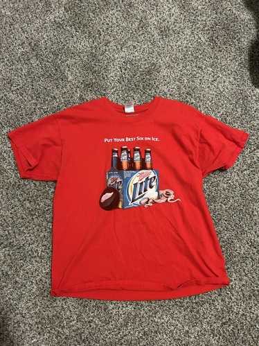 Miller High Life Vintage Miller Light NHL T shirt