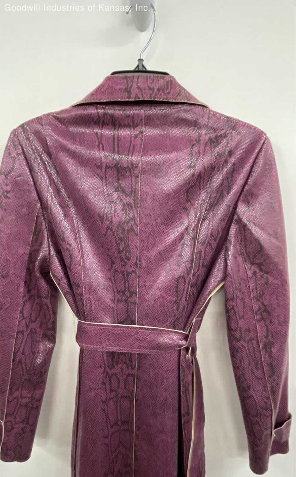 Urban Outfitters Purple Snakeskin Trench Coat - S… - image 10