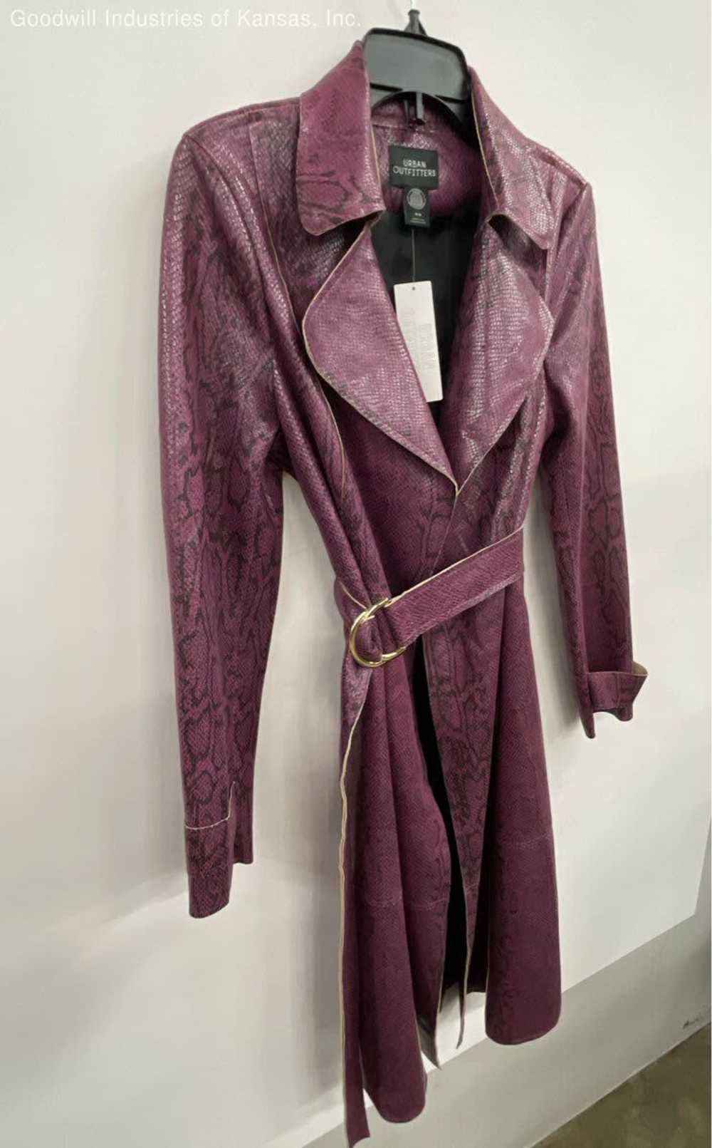 Urban Outfitters Purple Snakeskin Trench Coat - S… - image 7